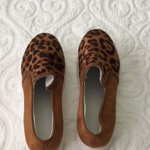 Leopard loafers